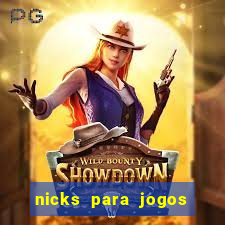 nicks para jogos de tiro